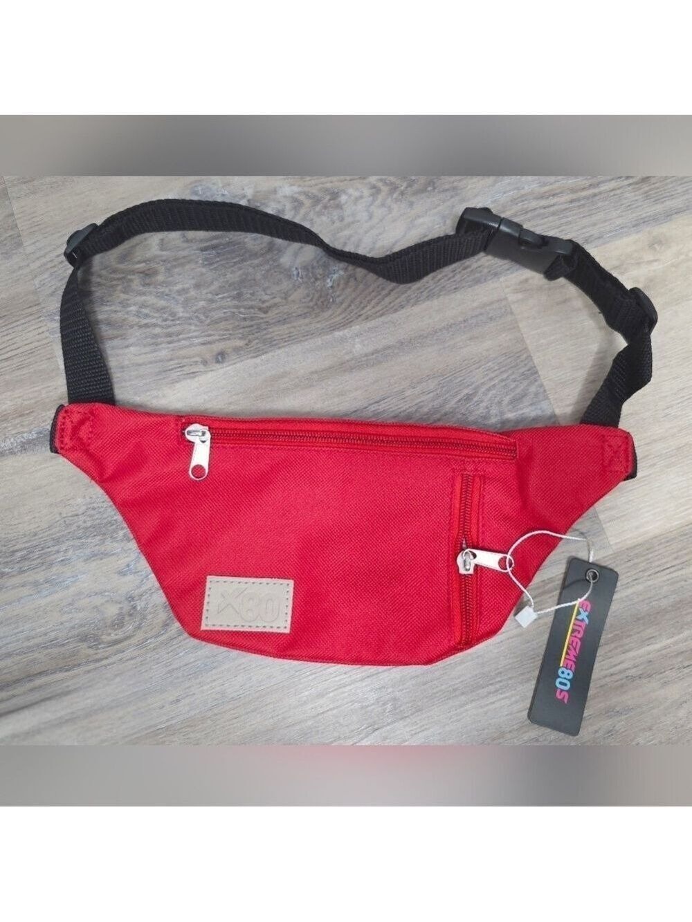 Extreme80s Tipsy Elves Red Fanny Pack Belt Bag Phone Pocket And Key Ring - New